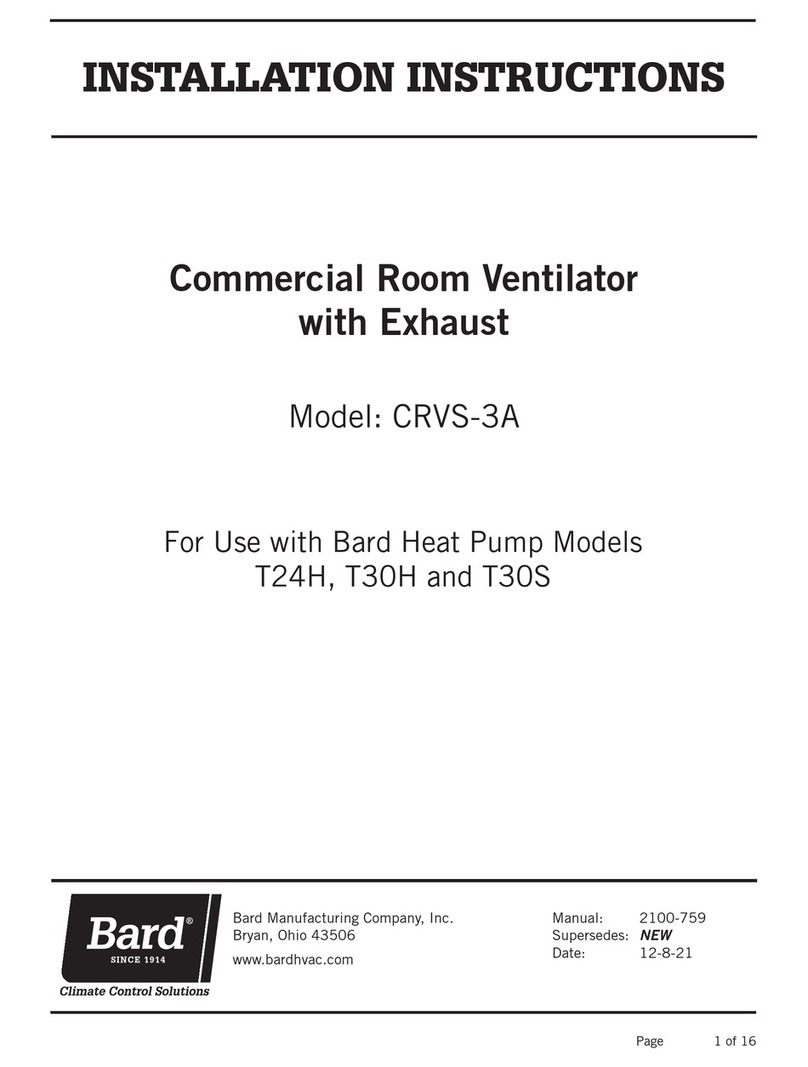 Bard CRVS-3A installation instructions