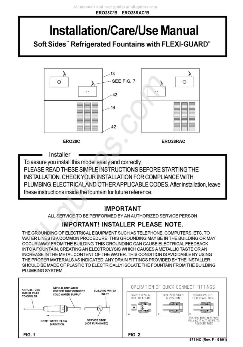Elkay Soft Sides ERO28C B Series Installation manual