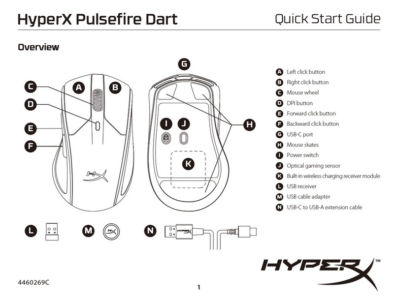 Kingston Technology HyperX Pulsefire Dart quick start guide