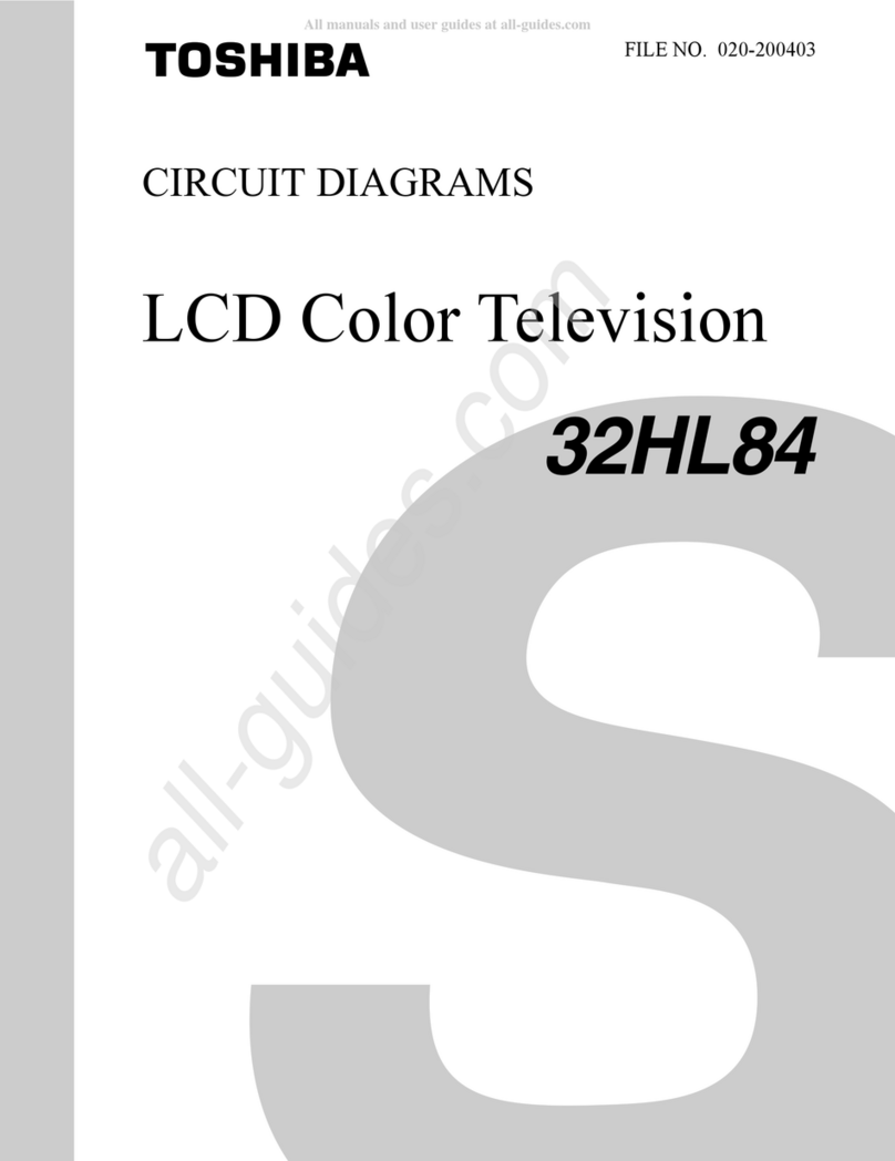 Toshiba 32HL84 - TheaterWide HD - 32" LCD TV Service manual
