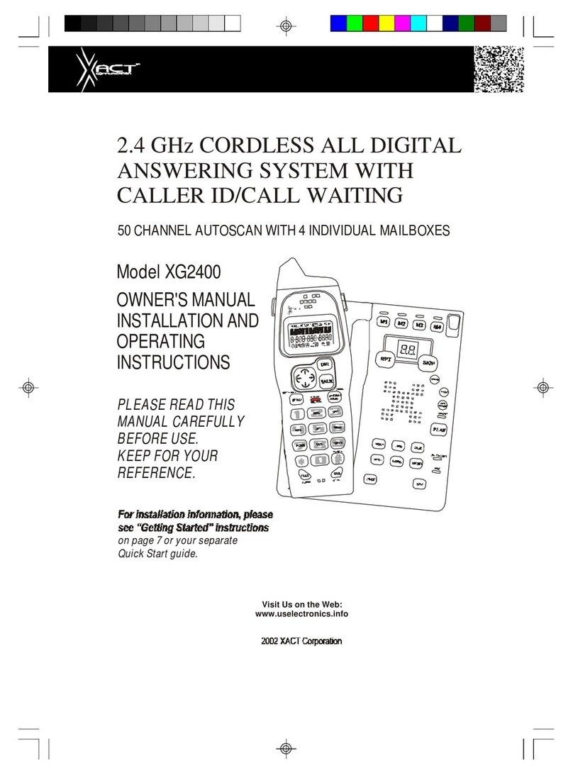 Xact XG2400 owner's manual