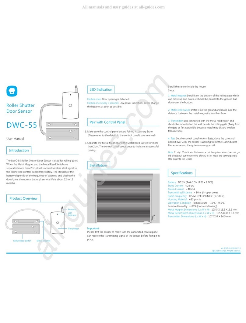 Chuango DWC-55 user manual