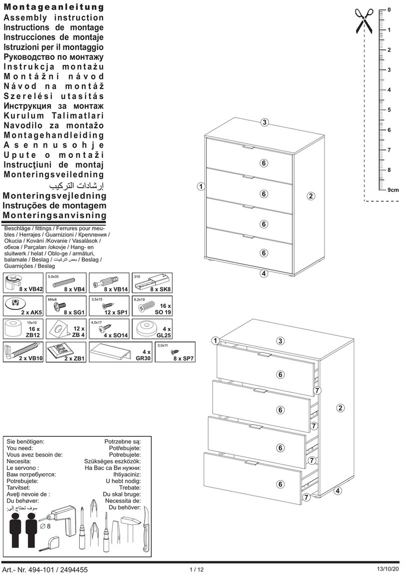 FMD Möbel 494-101 Assembly instruction FMD Möbel 494-101 Assembly instruction
