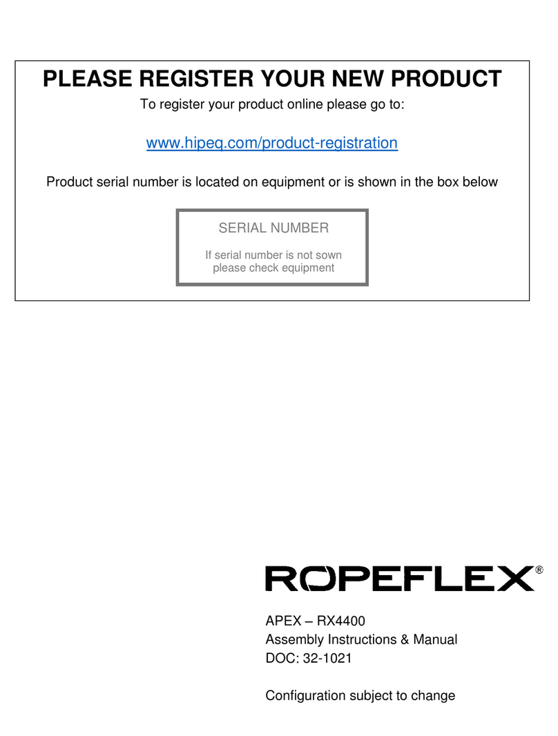 Ropeflex APEX-RX4400 Installation guide