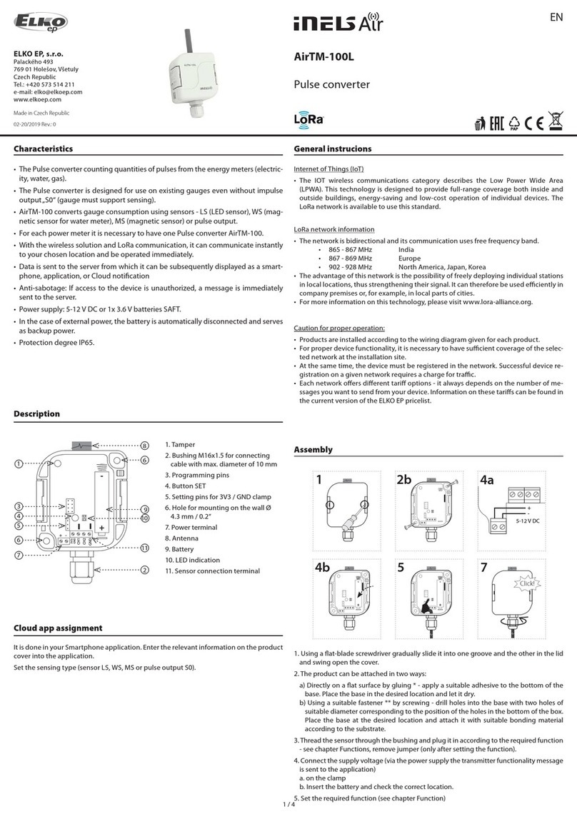 iNels Elko AirTM-100L quick start guide