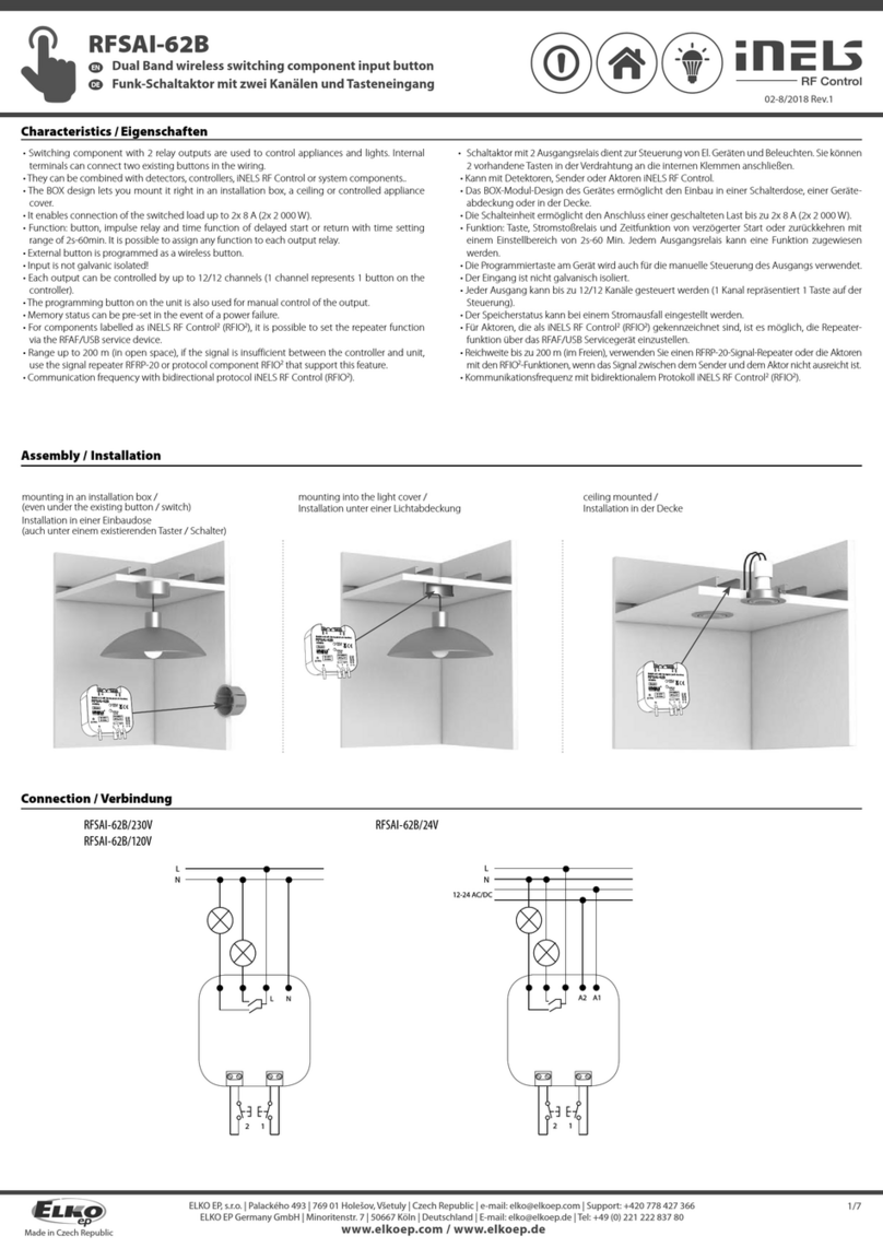 iNels RFSAI-62B User manual