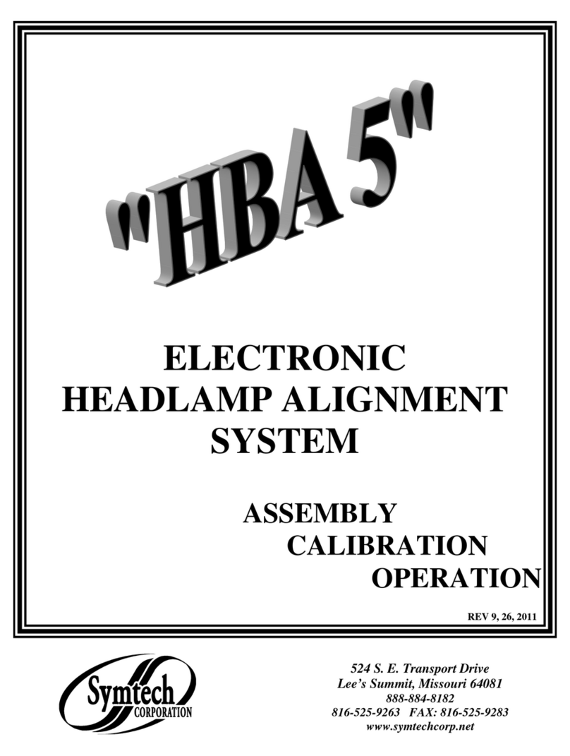 Symtech HBA 5 ASSEMBLY CALIBRATION OPERATION Symtech HBA 5 ASSEMBLY CALIBRATION OPERATION