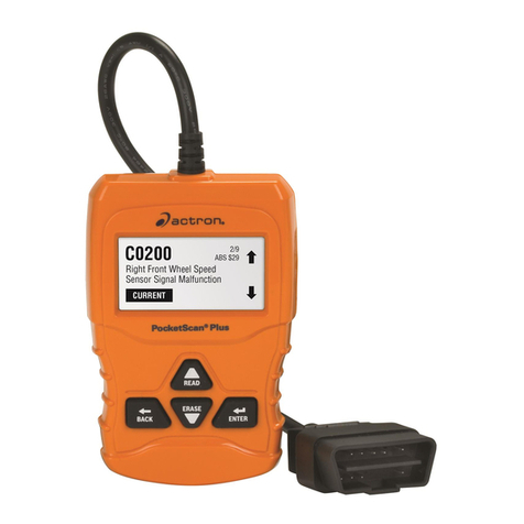 Actron CP9660 PocketScan Plus User manual