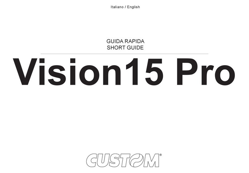 Custom Audio Electronics Vision15 Pro Short guide
