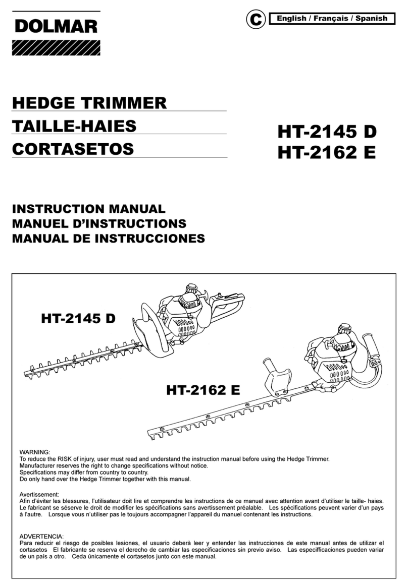 Dolmar HT-2162 E instruction manual