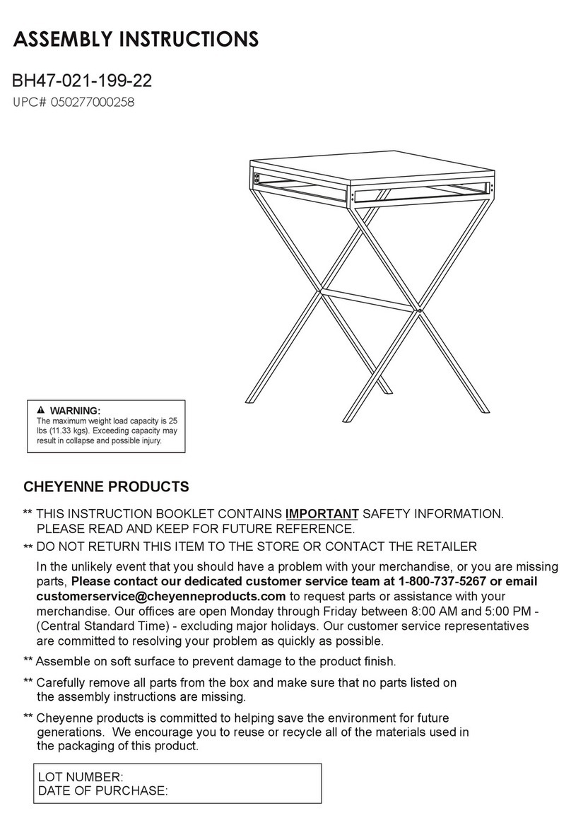 Cheyenne Products BH47-021-199-22 Assembly instructions