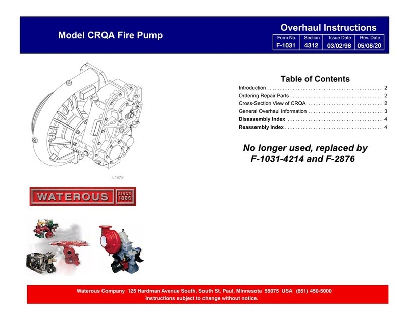 Waterous CRQA manual Waterous CRQA manual