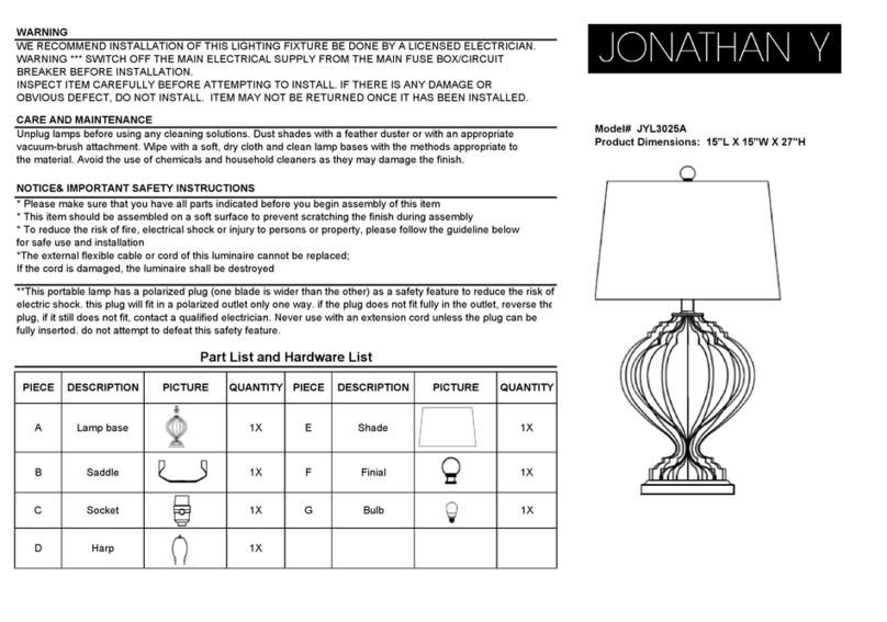 JONATHAN Y JYL3025A User manual JONATHAN Y JYL3025A User manual