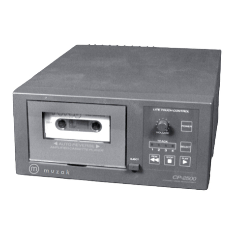 Muzak CP-2500 Service manual
