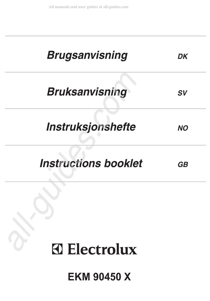 Electrolux EKM 90450 X User manual