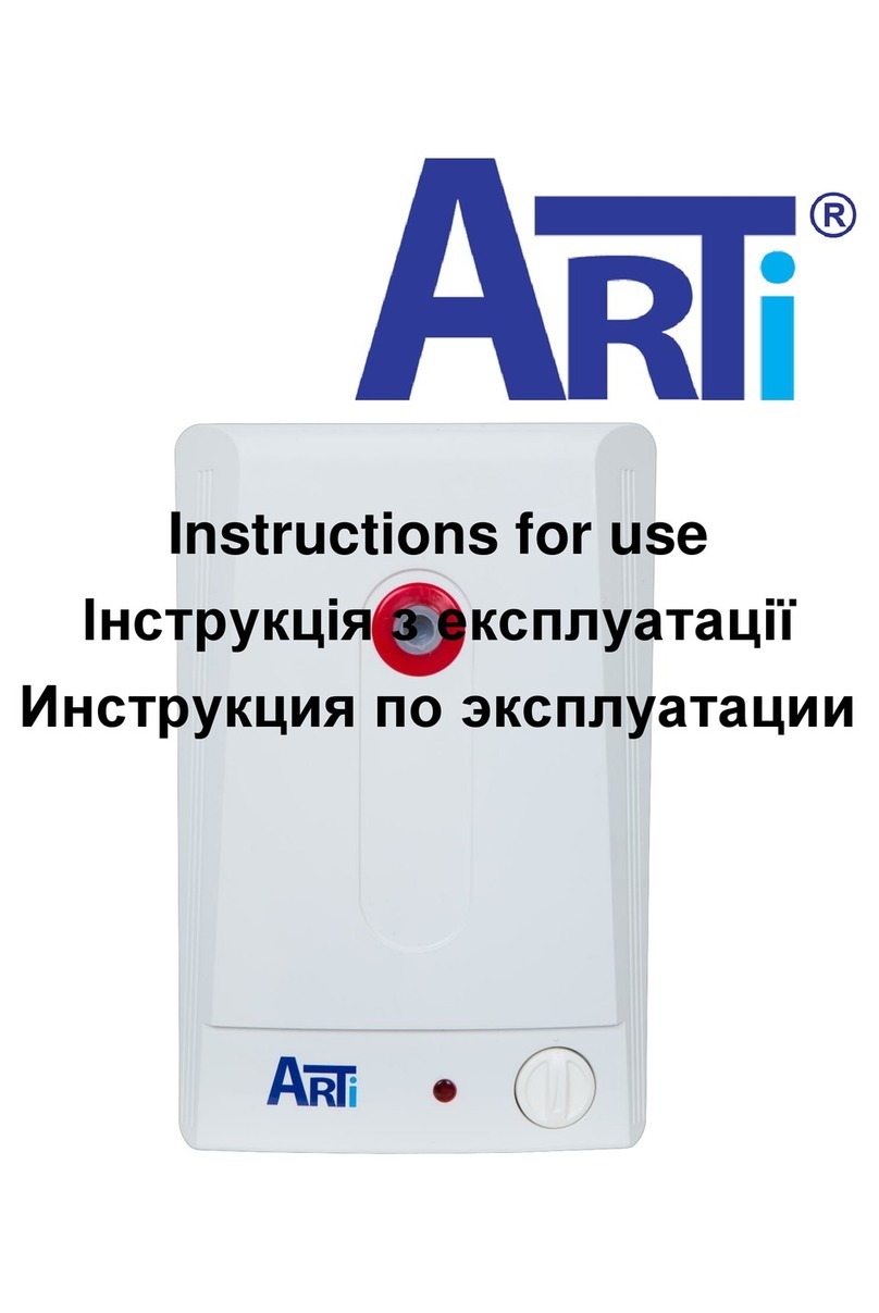 ArTi WH Compact 5L Instructions for use ArTi WH Compact 5L Instructions for use