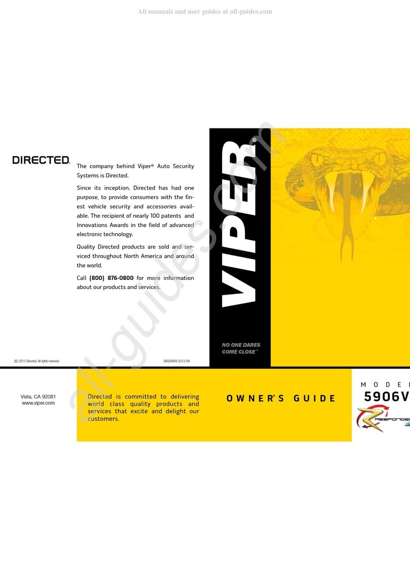 Clifford 5906V owner's manual