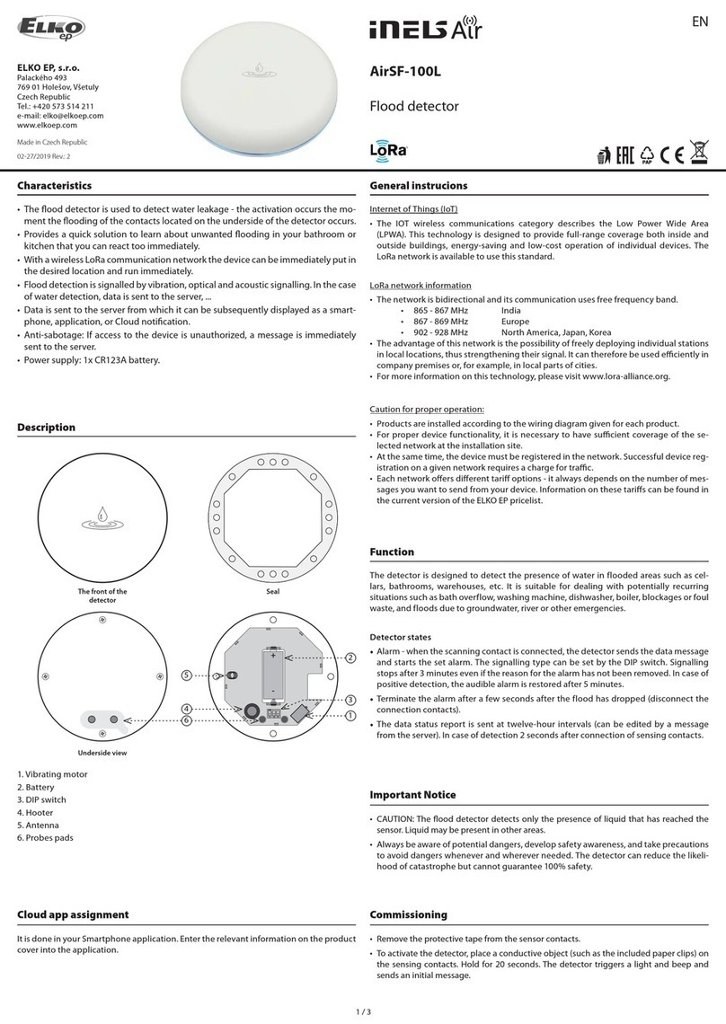 iNels Elko AirSF-100L User manual