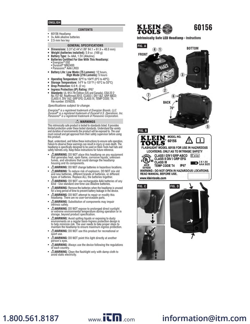 Klein Tools 60156 instructions