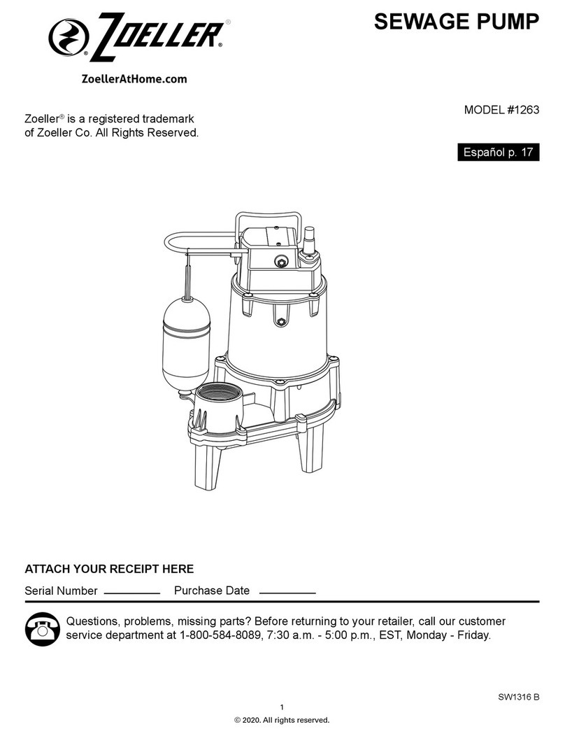 Zoeller 1263 quick start guide Zoeller 1263 quick start guide