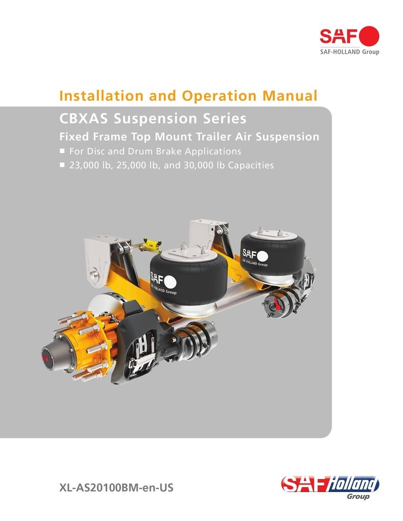 SAF-HOLLAND CBXAS Series Installation and operation manual