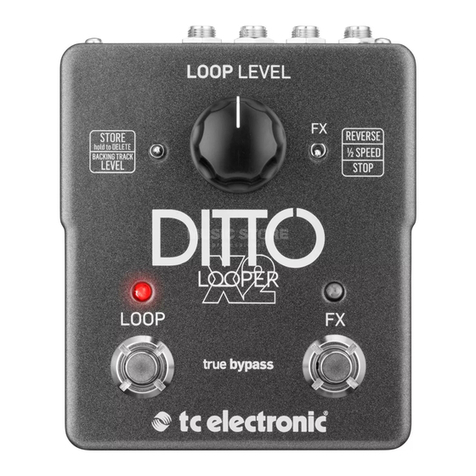 TC Electronic DITTO X2 LOOPER Quick start guide