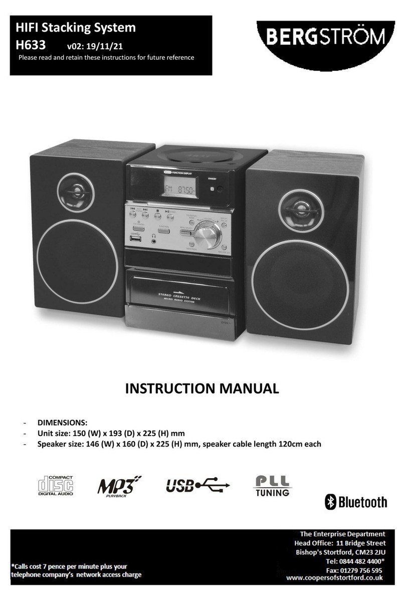 Bergstrom H633 instruction manual