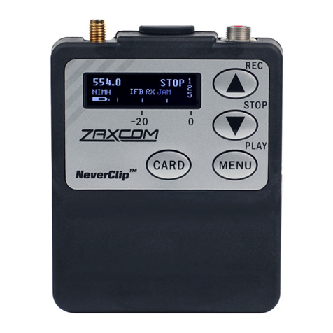 Zaxcom TRXLA3 user manual