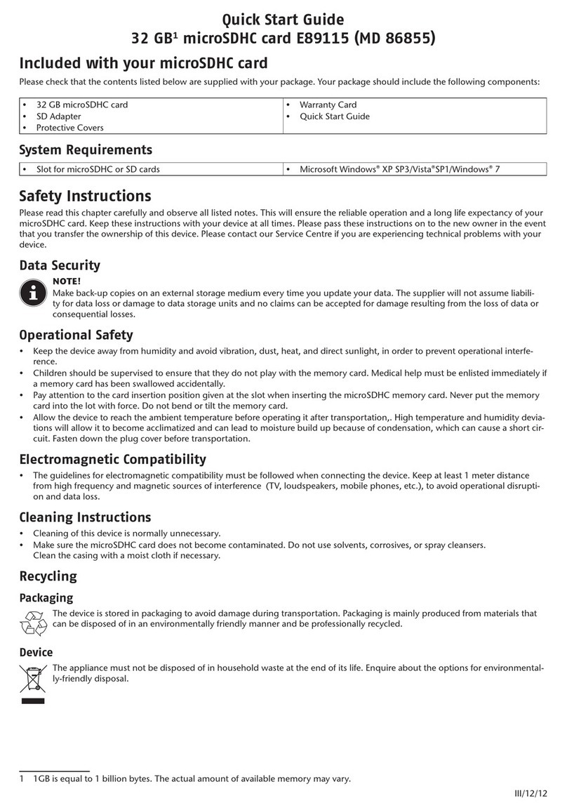 Medion E89115 User manual
