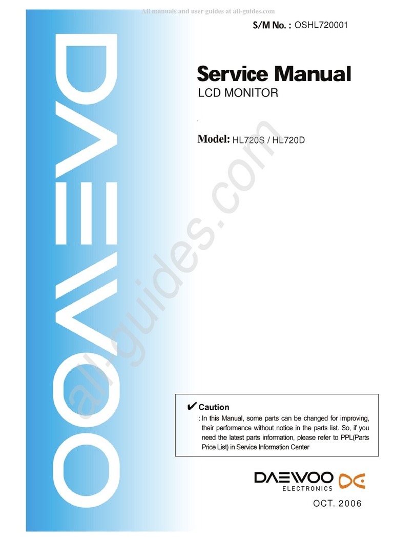 DAEWOO ELECTRONICS HL720S Service manual