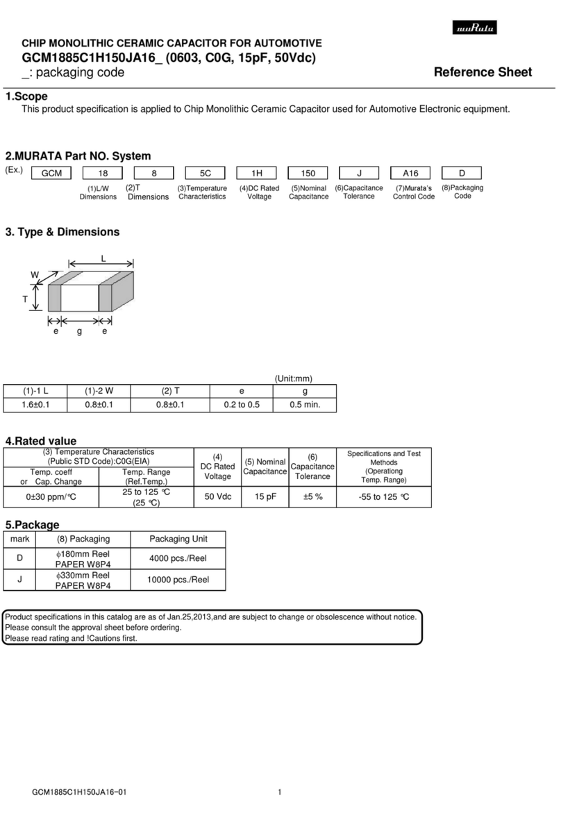 Murata GCM1885C1H150JA16 Series User manual