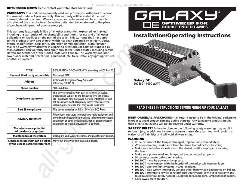 Galaxy DE 902682 Manual
