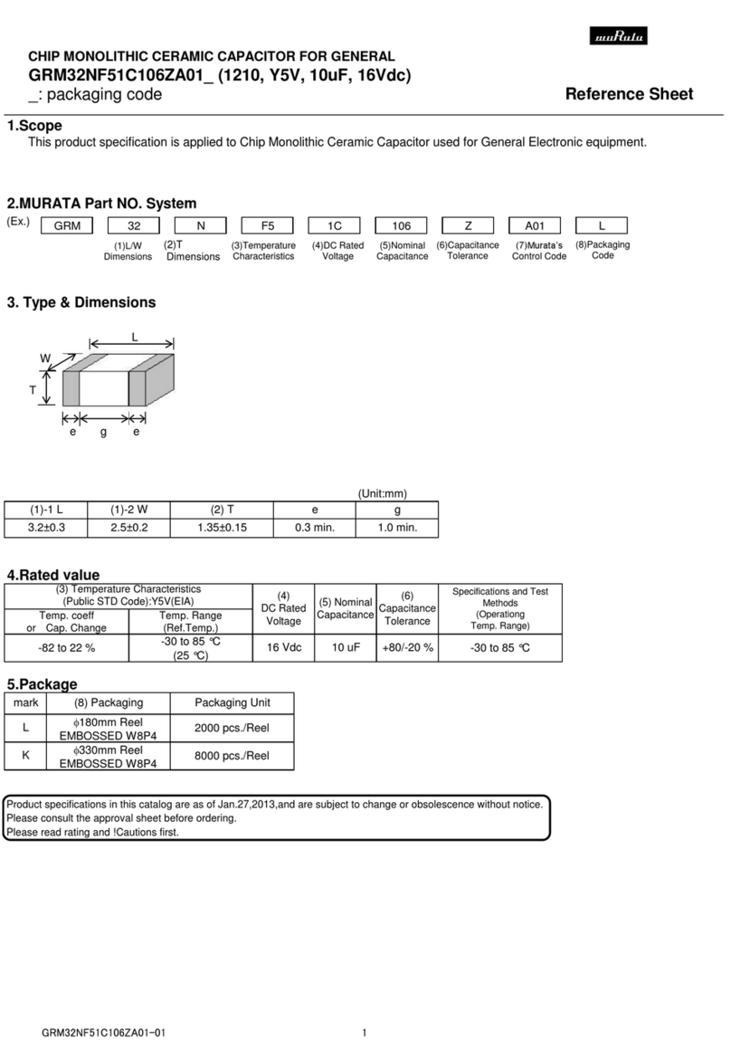 Murata GRM32NF51C106ZA01 Series User manual