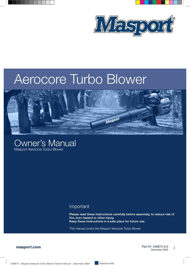 Masport Aerocore Turbo Blower CBV60H1.9 owner's manual
