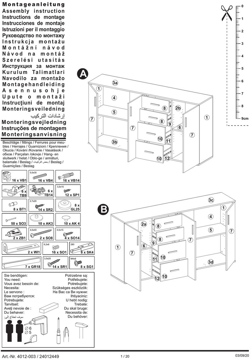 FMD Möbel 4012-003 Assembly instruction