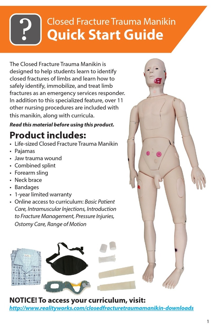 Reality Works Closed Fracture Trauma Manikin User manual Reality Works Closed Fracture Trauma Manikin User manual