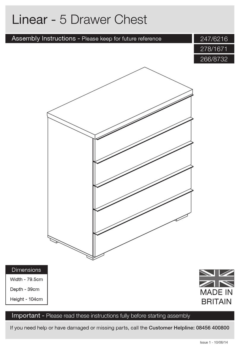 Argos Linear 247/6216 Assembly instructions Argos Linear 247/6216 Assembly instructions