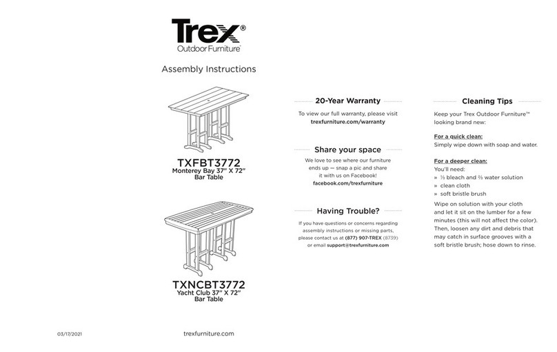 TREX Monterey Bay TXFBT3772 User manual