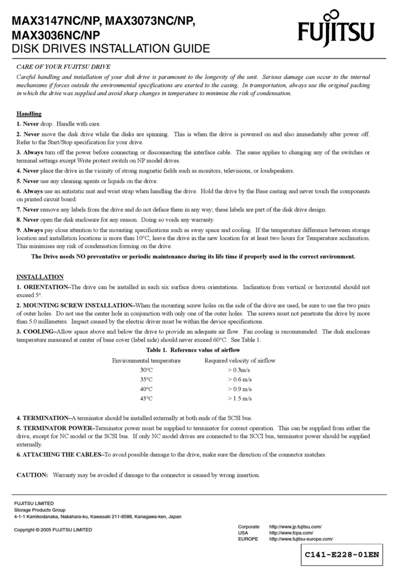 Fujitsu MAX3036NC User manual