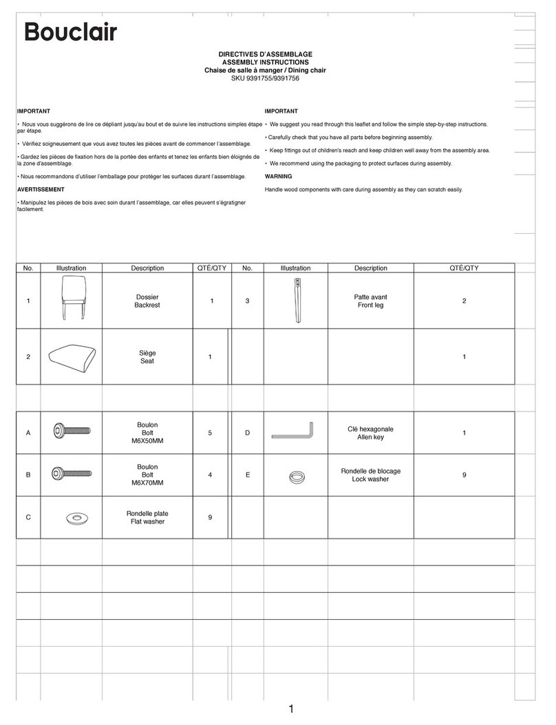 Bouclair 9391755 User manual
