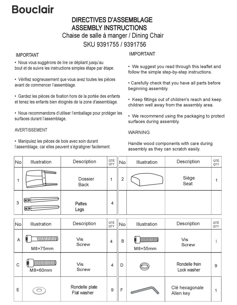 Bouclair 9391755 User manual