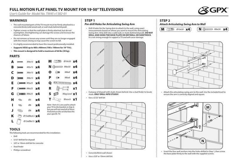 GPX TM45 User manual