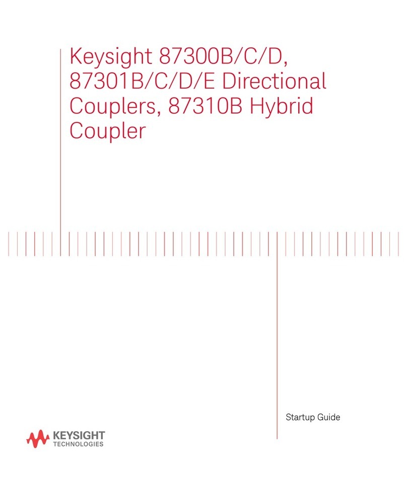 Keysight Technologies 87300B Startup guide