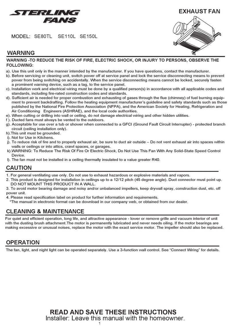 Sterling SE80TL manual