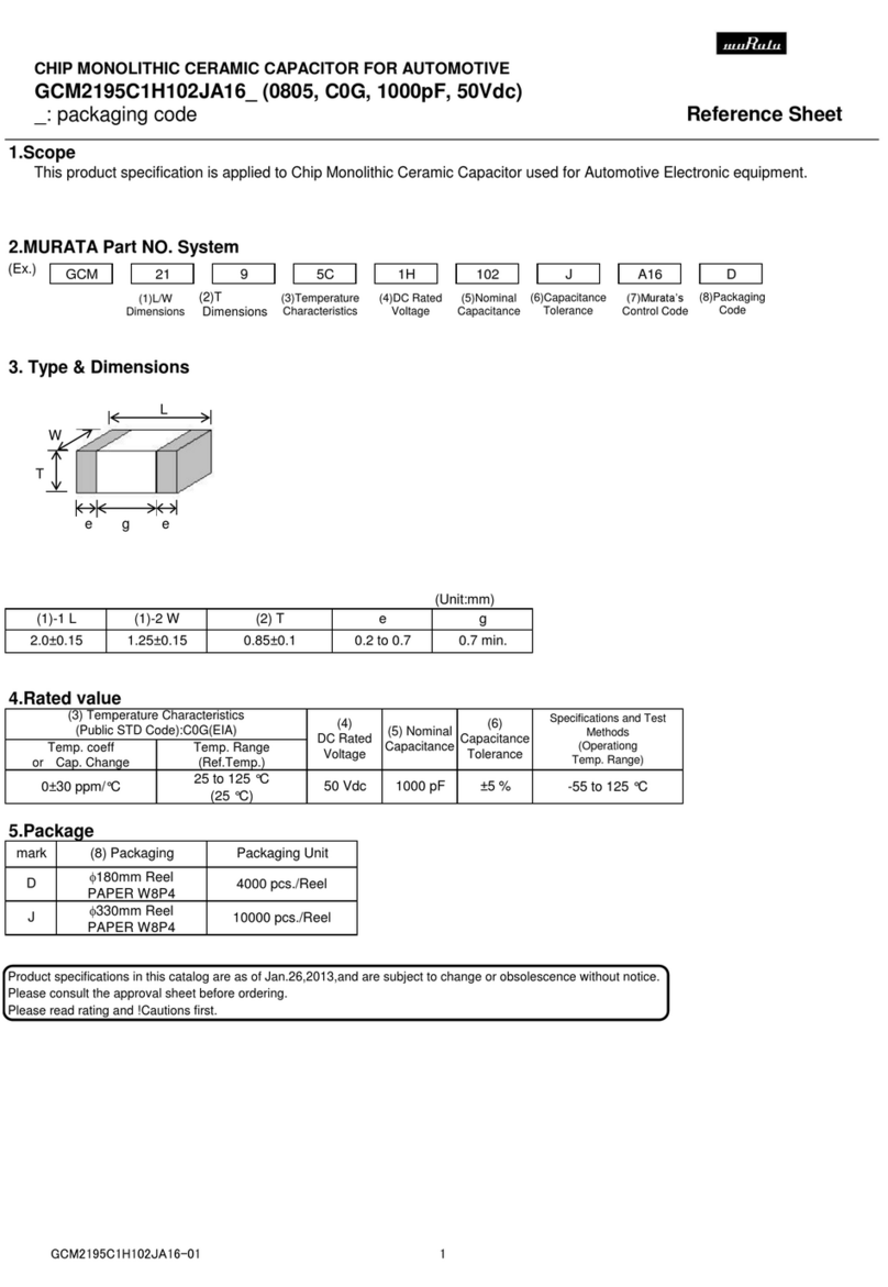 Murata GCM2195C1H102JA16 Series User manual Murata GCM2195C1H102JA16 Series User manual