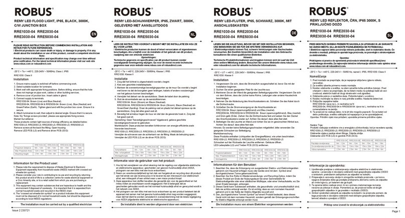Robus RRE1030-04 User manual