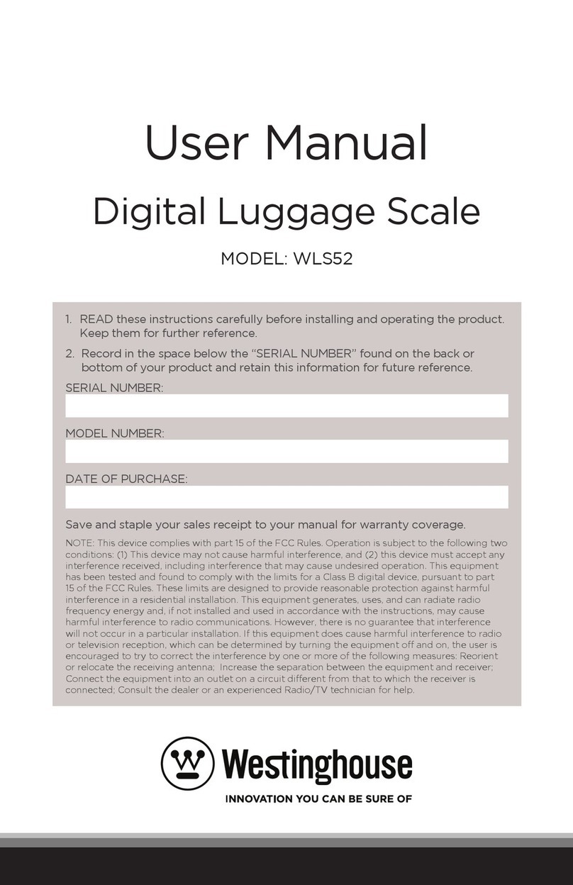 Westinghouse WLS52 user manual