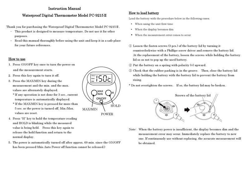SATO PC-9215II instruction manual