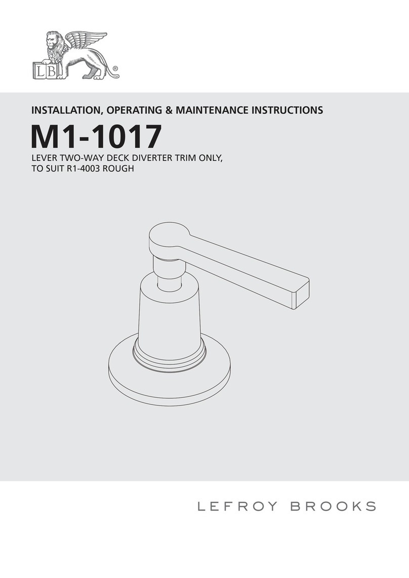 Lefroy Brooks M1-1017 Assembly instructions Lefroy Brooks M1-1017 Assembly instructions