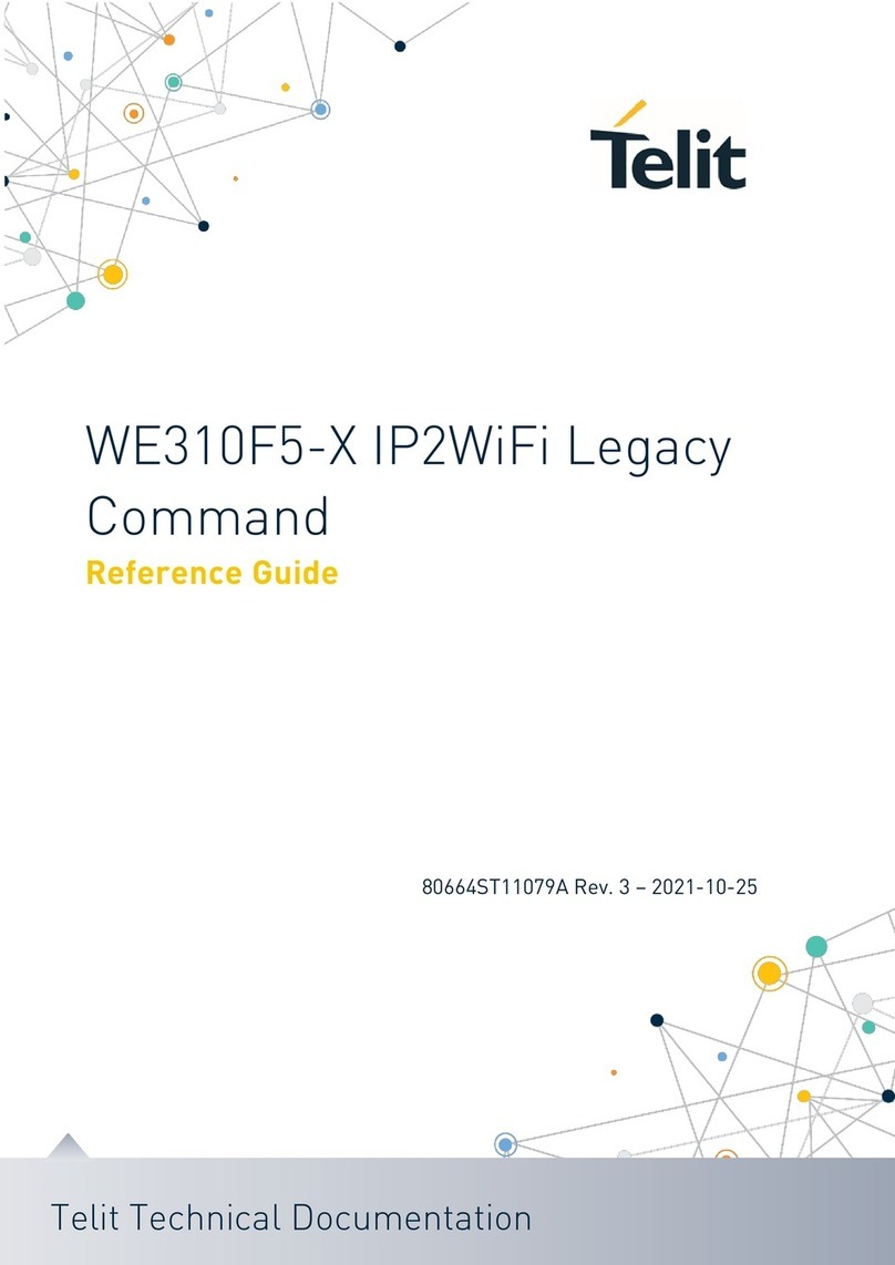 Telit Wireless Solutions WE310F5-X reference guide